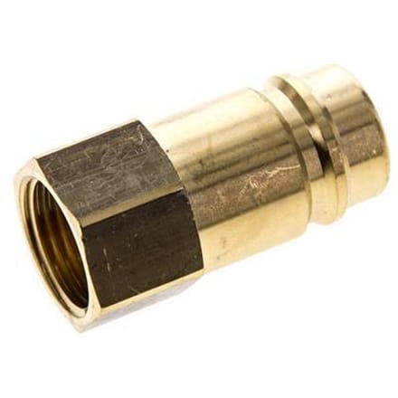 Messing DN 15 Luchtkoppeling Insteeknippel G 1/2 inch Binnendraad - CLP15-F-B-P-012
