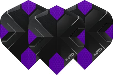 KOTO ZIZ-X NO2 Purple - Dart Flights