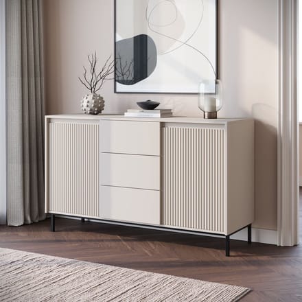 Meubella - Dressoir Orvana - Beige - 153 cm