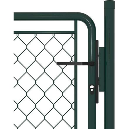 vidaXL Tuinpoort staal 100x100 cm groen