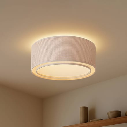 Lindby - plafondlamp - 3lichts - PVC, textiel, kunststof - H: 24.5 cm - E27 - beige