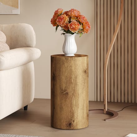 Couchtafel - Rond MDF Houtoptiek - Minimalistisch Modern Klein - Houtoptiek