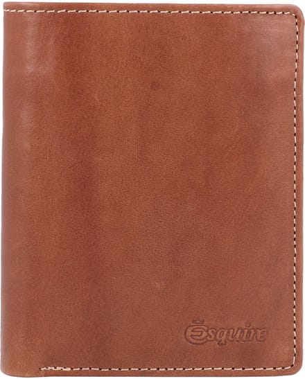 Esquire Portemonnee Denver RFID Wallet Vertical Congnac Bruine
