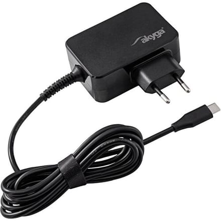 Akyga AK-ND-80 - USB-C power adapter - 5 - 20 V / 2.25 - 3 A Power Delivery 3.0 GaN - 45 watt