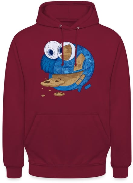 Sesamstraat Koekiemonster Machine Hoodie Unisex