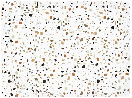HowHomely NEPO Serie - Terrazzo Tafelmat - 40x30 cm - Modern Design - Gemakkelijk te Reinigen
