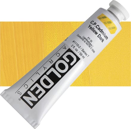 Golden Heavy Body Acrylverf Serie 7 Cadmium Yellow Dark