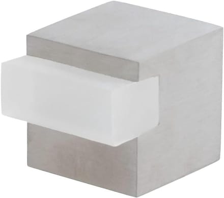 Deurstopper Zelfklevend - Muurstopper Vloerstopper - Bescherming van Muren - Roestvrij Staal Mat - 20 mm - Wit