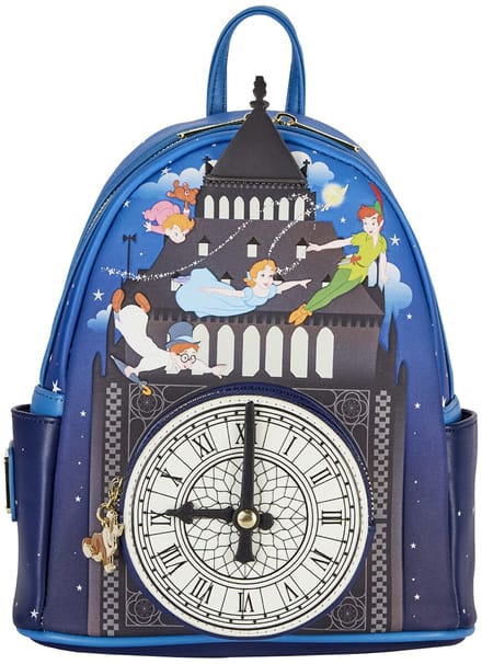Disney Peter Pan Glow Clock – Loungefly Mini Rugzak – Glow‑in‑the‑Dark Collectors Backpack