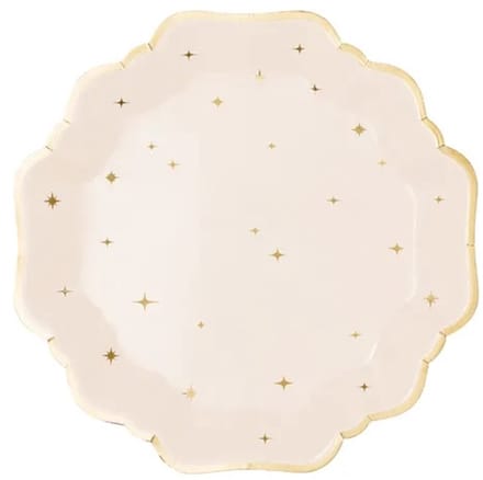 PARTYDECO - 6 sterren borden 21 cm