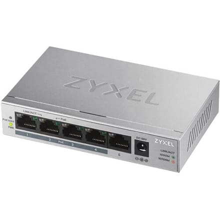 ZyXEL GS1005HP-EU0101F GS1005HP-EU0101F Netwerk switch 5 poorten 2000 MBit/s PoE-functie