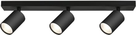 Braytron - LED Plafondspot Beta - 3x GU10 fitting - 300x120mm - Mat zwart