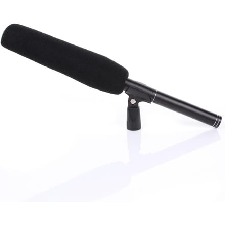 Super Uni-Directionele Condensator MIC Microfoon voor Interview zwart
