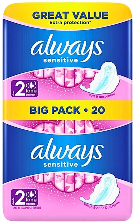 Always - Maandverband - Long - Sensitive - 20 Maandverband - 1 stuk