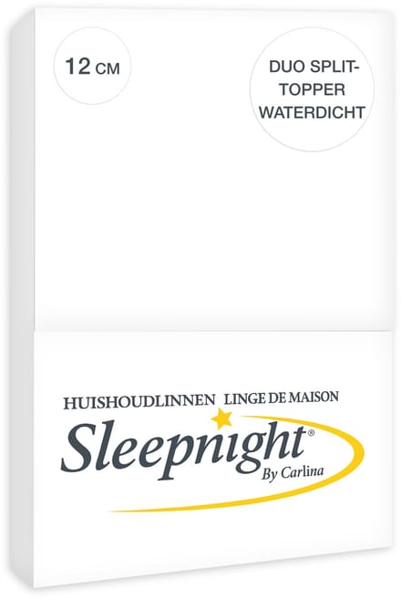 Sleepnight Puma Duo Split-Topper Matrasbeschermer Waterdicht Jersey 12 cm - 160 x 200 cm -