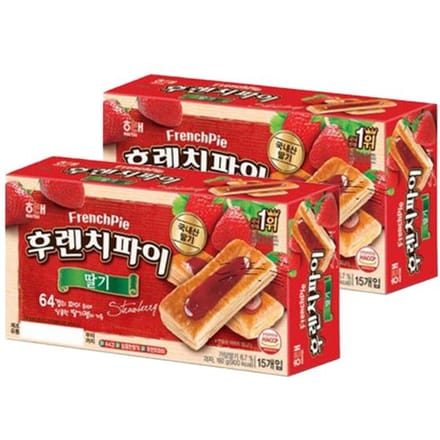 Haitai Franse Taart Aardbei 192g 15 Taarten (3 opties) 2BOX