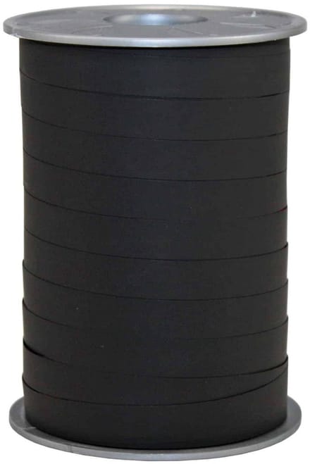 Krullint Paperlook Zwart Mat – Cadeaulint - 10mm