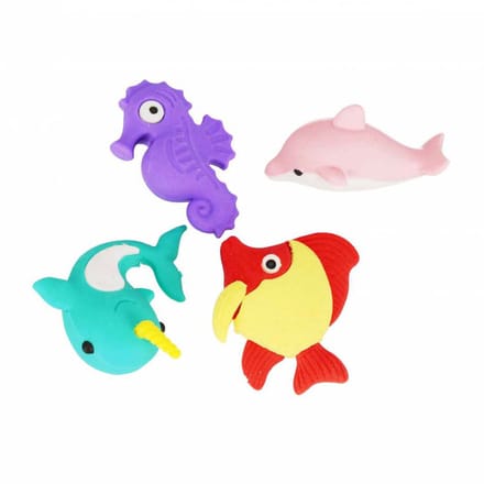 Gum 3D Puzzel Vissen, 4st.