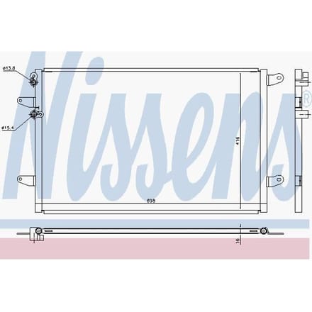 Condensator, airconditioning NISSENS 940491