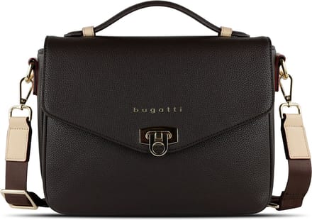 bugatti Schoudertas Ella Classic Bag Darkbrown Donkerbruin