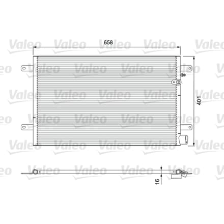 Condensator, airconditioning VALEO 814004