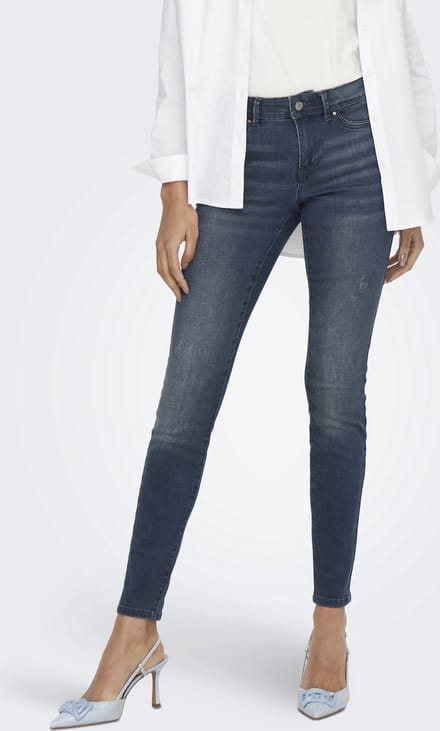 ONLY - ONLWAUW MID SK DNM BJ777 NOOS - Dames - Jeans