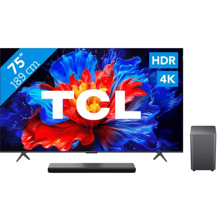 TCL 75" QLED P81K 4K (2025) + TCL S55H 2.1 Soundbar
