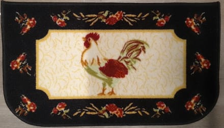FOTAPIJT - Badmat - Ovaal - Bedrukte deurmat - Binnen - Termo Antislip - 44x75 cm - 5 mm - Wasbaar - Polyamide