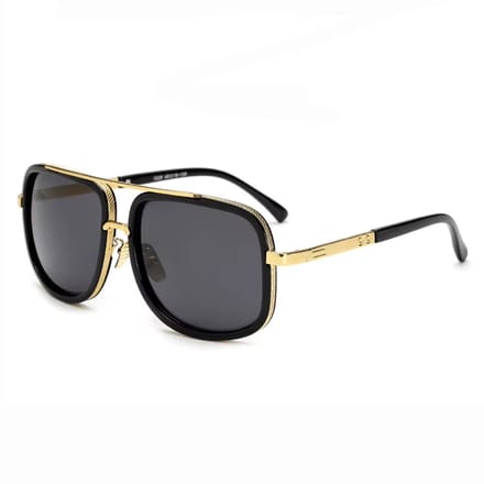 Zonnebril Heren - Designer - Zwart met Goud - Mode - Luxe - Inklapbaar