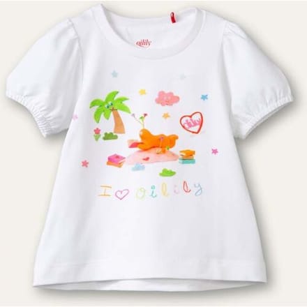 Oilily Tubba T-shirt- maat140/10yr Wit