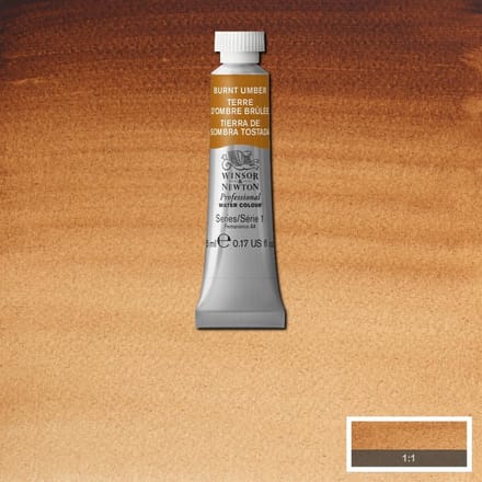 Watercolor paint W&N 5ml – 076 Burnt Umber