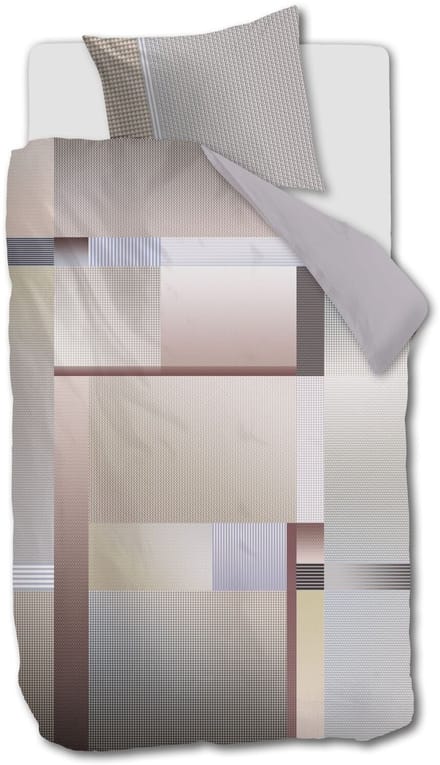 Kardol Ferruccio dekbedovertrek - Eenpersoons - 140 x 200/220 cm - Naturel