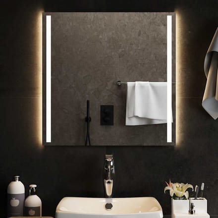 vidaXL - Badkamerspiegel - LED - 60x60 - cm