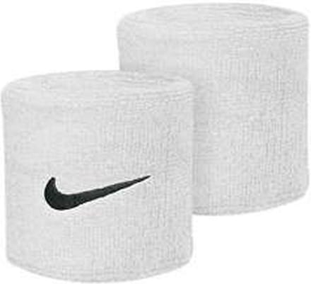 Nike wristbands swoosh wit/zwart