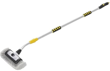 Telescopische wasborstel 3D met shampoohouder - 2,5 meter