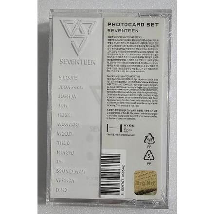 SEVENTEEN Ensemble de cartes photo Hybe Insight gray