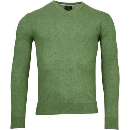 Baileys Trui V-Neck Single Knit Uni Pima Cotton Pastel Groen / male