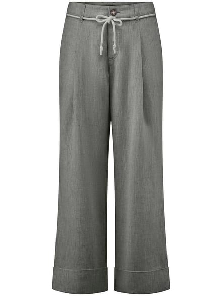Wide Fit-7/8-broek Van Peter Hahn groen