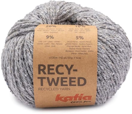 Katia Recy-Tweed - 89 Grijs - Gerecycled Tweedgaren