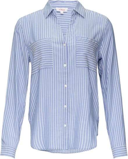 s.Oliver - female - Gestreepte blouse met opgestikte zakken