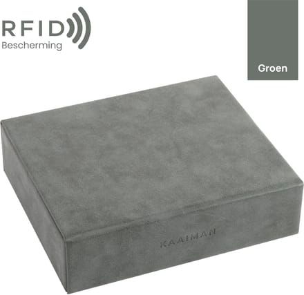Kaaiman® Faraday Box – Autosleutel Antidiefstal – Keyless Entry & RFID Beveiliging - Handmade - Groen