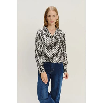 Opvallende bedrukte blouse dames Greenpoint