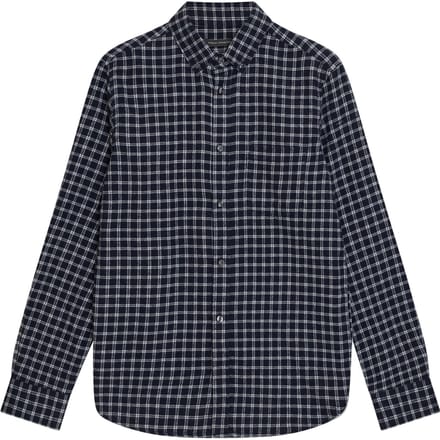 French Connection Box Check Flannel Ls Marine/ecru Größe: S | Casual hemden Outlet | Herren