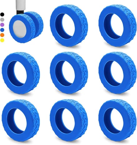 Set van 8 Stille Silicone Wielen Beschermers voor Koffers en Stoelen