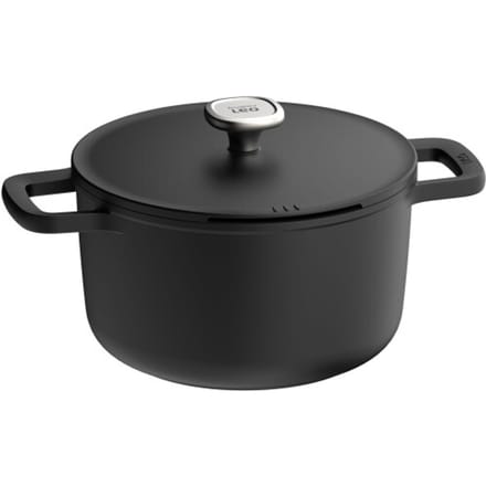 LEO Kookpot antikleef met deksel Phantom - Ø 24x14cm - Zwart - PFAS-vrij