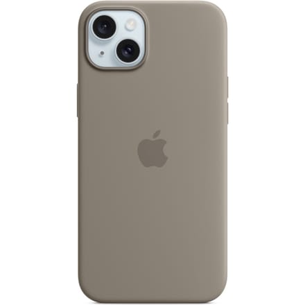 Apple Siliconenhoesje met MagSafe geschikt voor iPhone 15 Plus - Clay