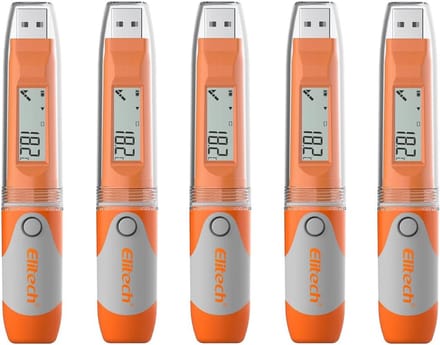 Draagbare USB Temperatuur Data Logger met 32000 Punten - Automatische PDF Rapportage