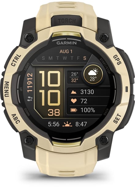 Garmin Instinct® 3 - Smartwatch - 45mm - AMOLED - Crème/Citrine - Limited Edition