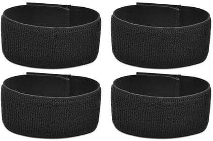 Dailygoods - 2 Paar Verstelbare Voetbalbeenbeugels met Antislip Scheenbandjes