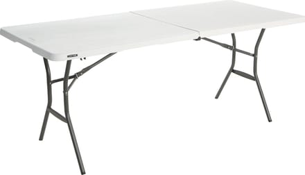 Lifetime® Kunststof Campingtafel Opvouwbaar - Light Commercial - 182x76x74cm - Wit